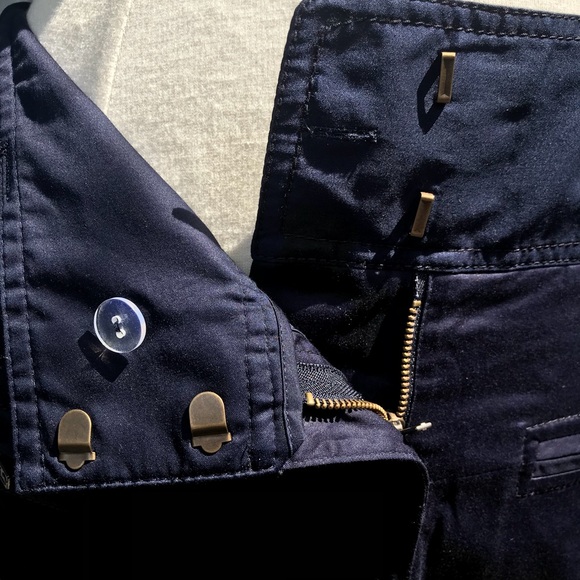 DVF Navy Blue Samantha Multi Zippers Skirt Sz 8 - Picture 7 of 16